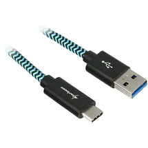 Sharkoon USB-A auf USB-C 0,5 m Schwarz