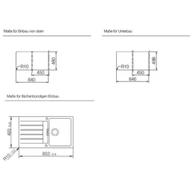 Schock Signus D-100 Unterbau magma + Excenterbetätigung
