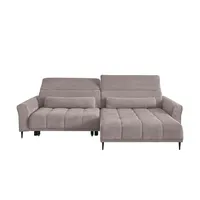 Möbel Kraft Eckcouch mit elektrischer Sitztiefenverstellung 2-Sitzer Grün