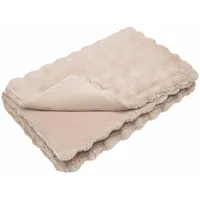 VidaXL Kunstfell Kaninchenfell Decke Beige 150 x 220 cm