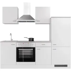 Flex-Well Küchenzeile Wito 220 cm Weiß