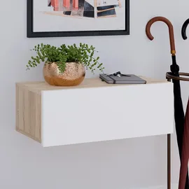 Idimex Nachtschrank NANI 60 x 21 x 27 cm Braun/Weiß