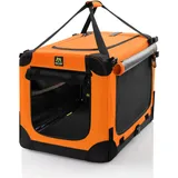 Maelson Soft Kennel Neon-Orange, 52 cm - faltbare Hunde-Transportbox
