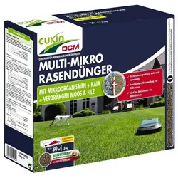 CUXIN DCM Rasendünger Mikro Robo
speziell für Mähroboter / Mulchmäher mit
Mikroorganismen 3 kg
