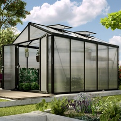 Vitavia Aktionsangebot (inkl. 100 Euro Zubehör): Gewächshaus "Zeus Comfort 10000",schwarz,10 m2