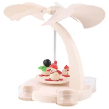 Seiffener Volkskunst Weihnachtspyramide Bogenpyramide Cool-Man Wintersport, 1-stöckig,.. SV 16253 NEU