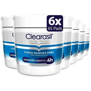 Clearasil Poren Reiniger Pads Anti Pickel Mitesser Pads Reinigung 6 x 65 Stück