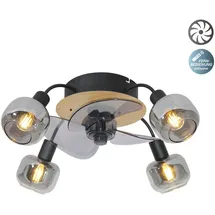NÄVE Fumoso 56 cm Deckenventilator Schwarz