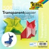 Transparentpapier-Faltblätter 42g/m2, 20x20cm, 500 Blatt