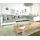 DeLife Wohnlandschaft Clovis XL Weiss Hellgrau Modulsofa Armlehne - Grau/Hellgrau