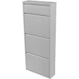 [en.casa] Sokndal 50 x 118 x 15 cm 4 Klappen weiß