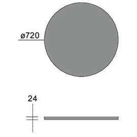 Brumberg Devon Circle Inlay Akustikpaneel
