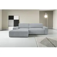 werk2 Eckcouch Cord 2-Sitzer Grau