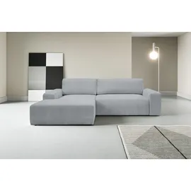 werk2 Eckcouch Cord 2-Sitzer Grau