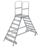 Günzburger Podesttreppe 8 Stufen  Aluminium