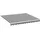 vidaXL Markisenbespannung 3 x 2,5 m grau