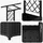 vidaXL Hochbeet mit Rankgitter und Dach 203 x 40 x 123 cm Schwarz