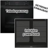 Siemens Induktion Herdset Teleskopauszug + Induktionskochfeld Flächeninduktion