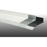 Alu Wandanschlussprofil - Aluprofil mit Dichtlippe für 16 / 25 mm Stegplatten 2050 - 6100 mm – Pressblank / Weiß / Anthrazit - für Hauswandüberschläge