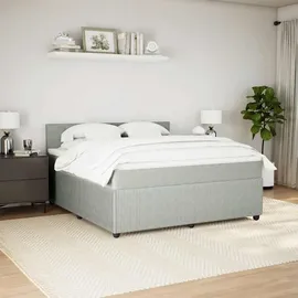 vidaXL Boxspringbett 180 x 200 cm Hellgrau