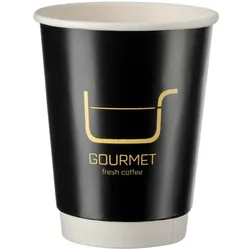 VEPATIM 125x Kaffeebecher Doppelwand Coffee To Go Design GOURMET Fresh-Coffee 300ml