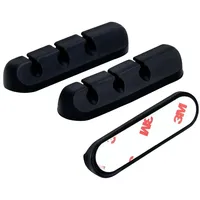 TRU Components T24CA080 Kabelhalter selbstklebend TC-12888592 Bündel-Ø-Bereich 6 mm