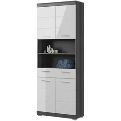 Hochschrank , weiß , Maße (cm): B: 74 H: 191