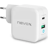 Nevox 65W USB-C Power Delivery (PD) + QC3.0 Ladegerät GaN weiß (1889)