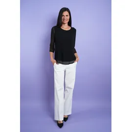 Seidel Moden Chiffonbluse schwarz 44