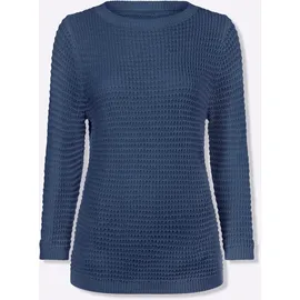 Classic Basics U-Boot-Pullover blau 42
