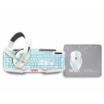 Nasa ANDROMEDA4IN1-W Weiß Bunt Qwerty Spanisch