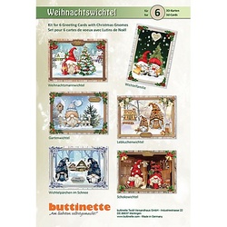3D-Bastelmappe "Weihnachtswichtel", für 6 Karten
