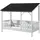 Vipack Hausbett 90 x 200 cm Kiefer lackiert schwarz-weiß