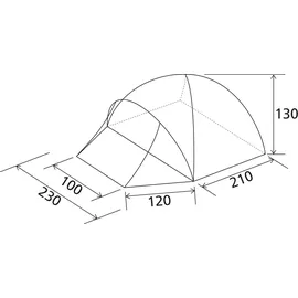 Brunner Globo 3 Kuppelzelt Grau/Mehrfarbig