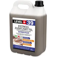 Level + 5L Profi Estrichzusatzmittel Fussbodenheizung Heizestrich Zementestrich RM39
