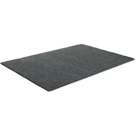 rug and roll Webteppich, Dunkelgrau, Textil, Uni, Rechteckig, 170x240 cm, für Fußbodenheizung geeignet, Teppiche & Böden, Teppiche, Naturteppiche