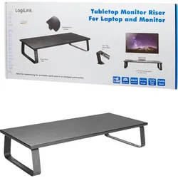 LogiLink Monitor Riser - Aufstellung - für LCD-Display/Notebook - Preßspan, Stah