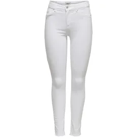 ONLY Ankle-Jeans »ONLBLUSH MID SK RAW ANK weiß