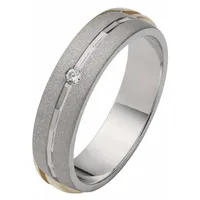 FIRETTI Trauring FIRETTI "Schmuck Geschenk Hochzeit Ehering "LIEBE" Gr. 17, silber (silberfarben), Fingerringe, Damen, 17,mit Zirkonia, Silber 925 (Sterlingsilber), 5mm, Trauring, wahlweise mit oder ohne Zirkonia (synth.)