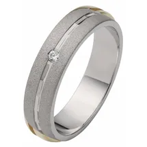 FIRETTI Trauring FIRETTI "Schmuck Geschenk Hochzeit Ehering "LIEBE" Gr. 17, silber (silberfarben), Fingerringe, Damen, 17,mit Zirkonia, Silber 925 (Sterlingsilber), 5mm, Trauring, wahlweise mit oder ohne Zirkonia (synth.)