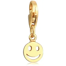 Nenalina Charm Smiling Anhänger gold 925