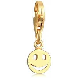 Nenalina Charm Smiling Anhänger gold 925
