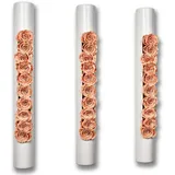 Flowerbox 3er-Set Infinity-Bloom bigTube - weiß/rosé - 65x7,5 cm