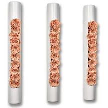 Flowerbox 3er-Set Infinity-Bloom bigTube - weiß/rosé - 65x7,5 cm