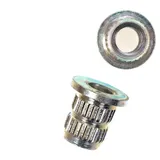 Non-Branded Fahrradrahmen 2 Stück Gewinde Öse Einsatz Rändelmutter Fahrrad silberfarben