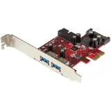Startech StarTech.com 4 Port USB 3.0 PCI Express-Karte - 2 Externe und 2 Interne mit SATA Power - PCIe SuperSpeed Schnittstellenkarte