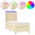 vidaXL Boxspringbett 100 x 200 cm Creme