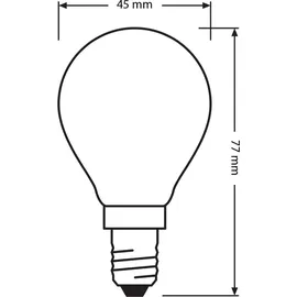 osram homelighting LED-Birne 5,5W E14 Warmweiß 3 St.