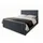 masseno Boxbett mit Bettkasten ¦ grau ¦ Maße cm B: 160 H: 98