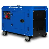 Eberth 8000W Diesel, Stromerzeuger mit 13,9 PS, 4-Takt Dieselmotor, 3-Phasen Stromgenerator mit 1x 400V, 2x 230V, 1x 12V,
